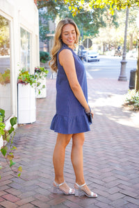 Stitched Ruffle Dress
