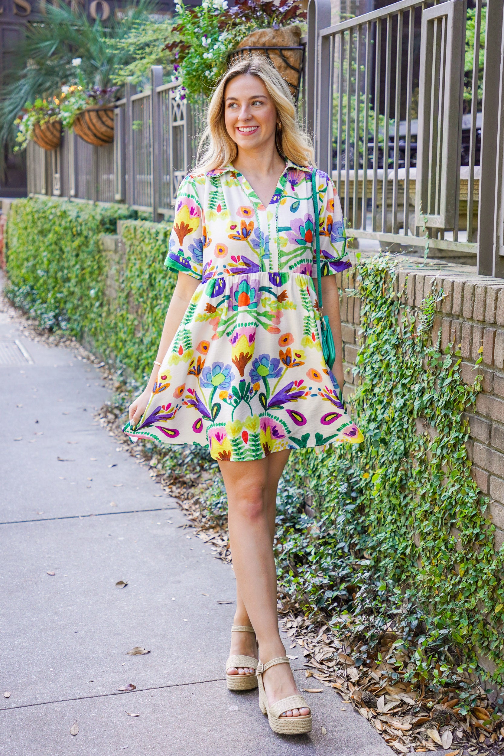 printed floral dress