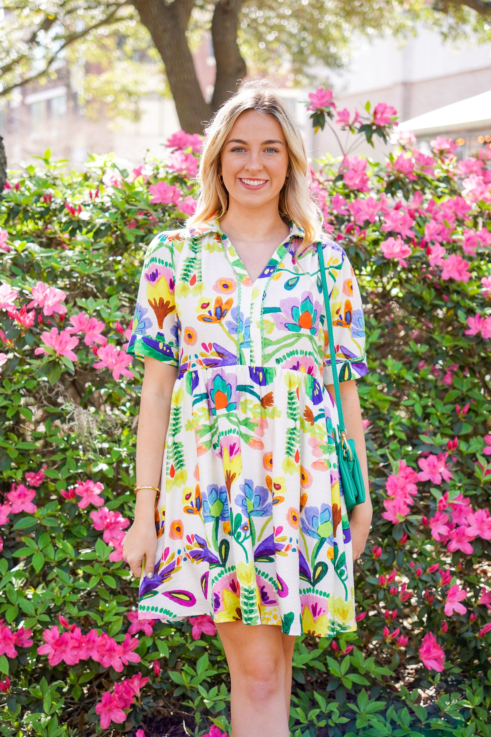 printed floral dress