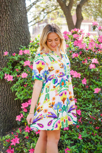 printed floral dress