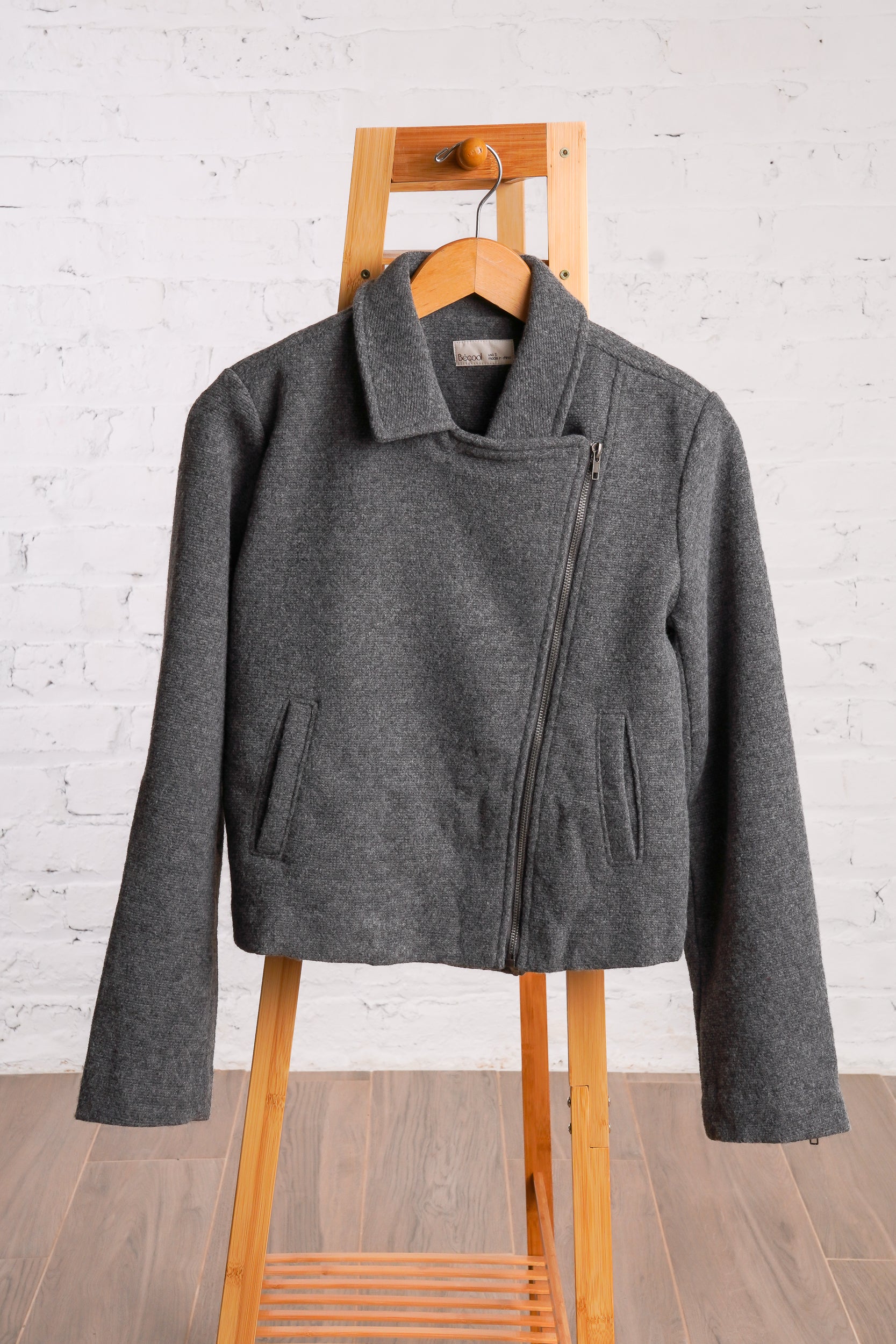 Knit Moto Jacket – Red Clover