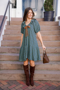 Gingham Autumn Dress