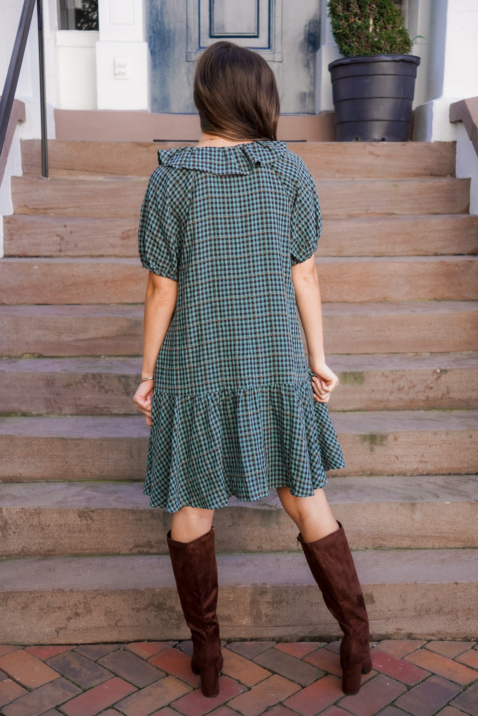 Gingham Autumn Dress