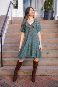 Gingham Autumn Dress