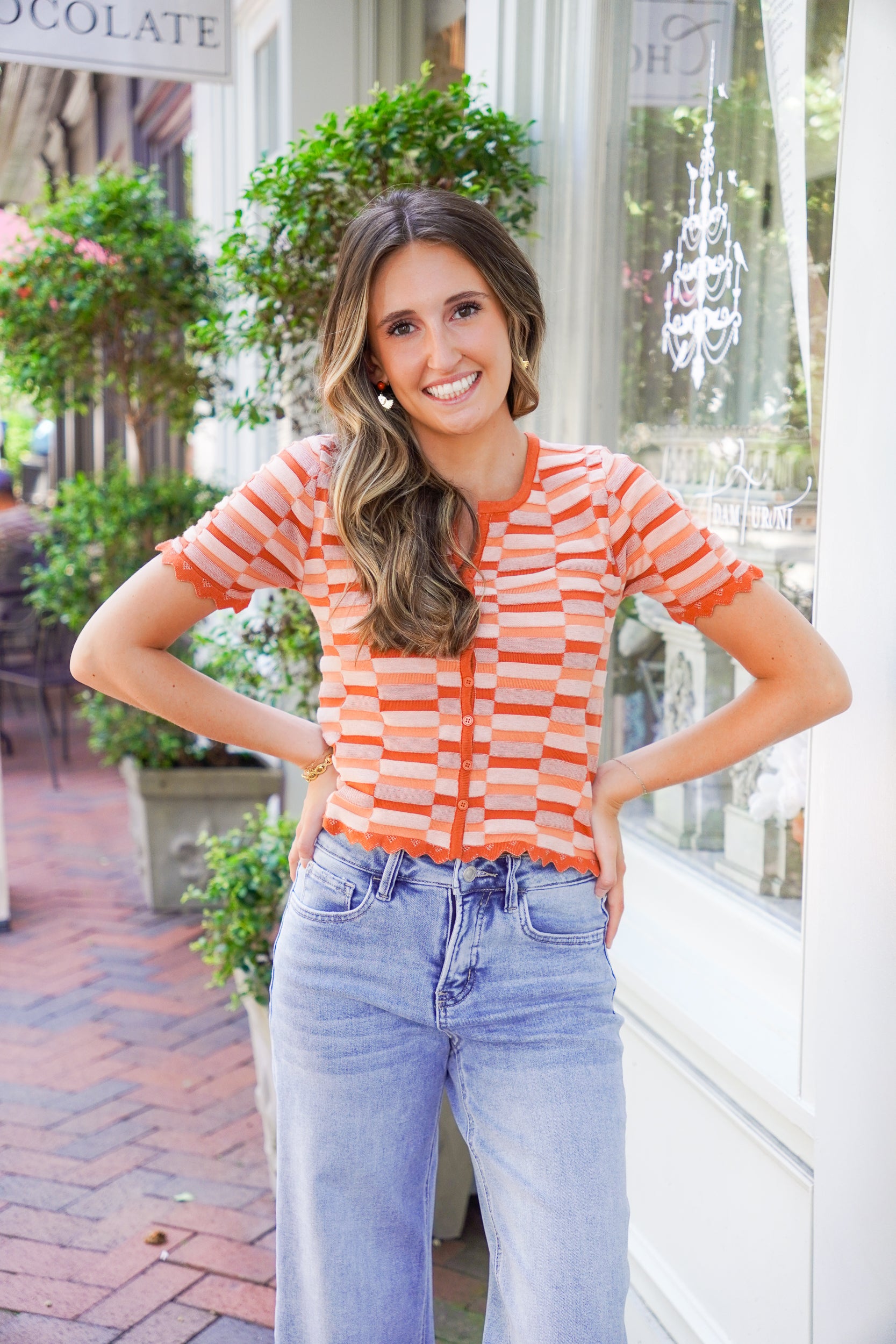 Sunset Stripe Top