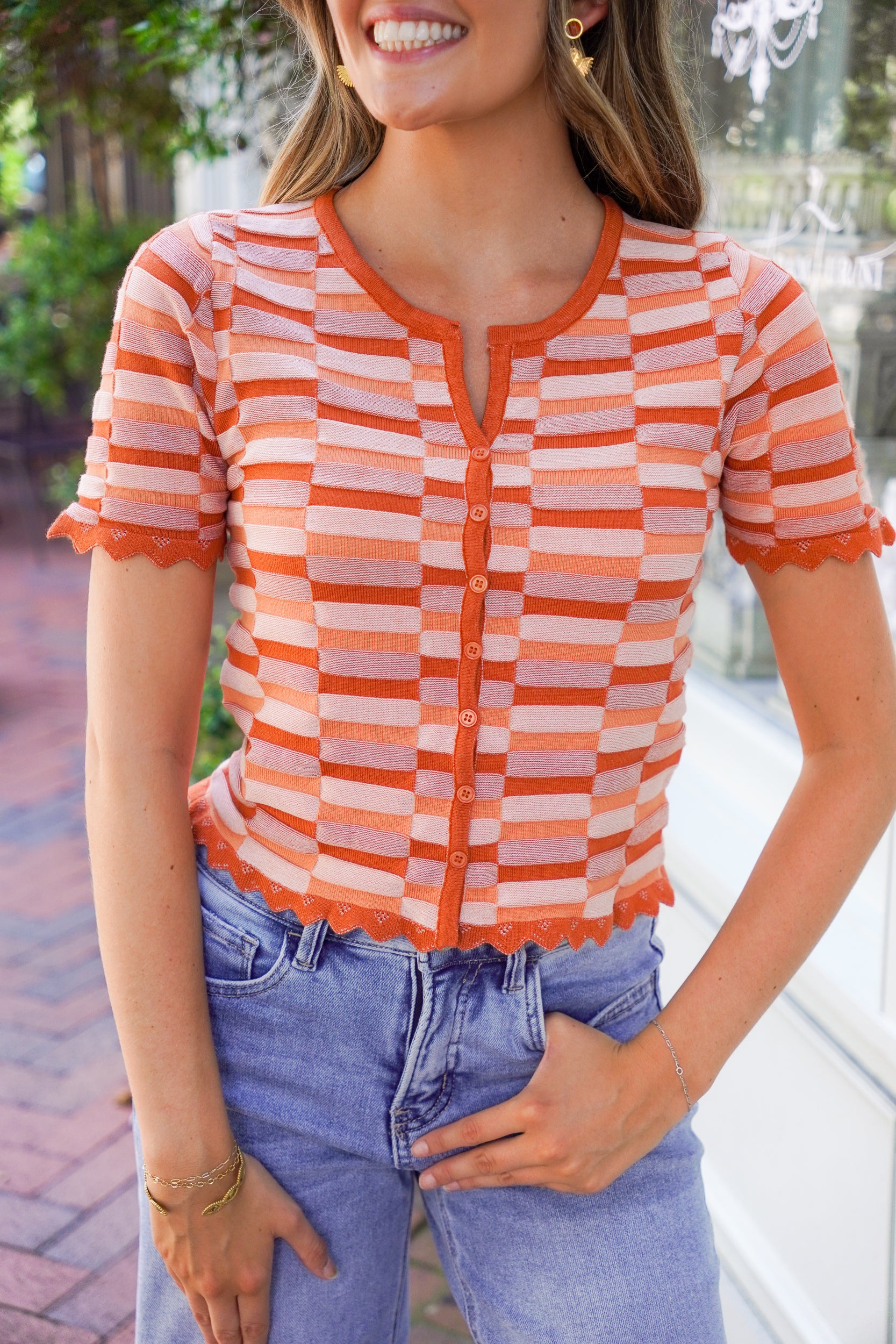 Sunset Stripe Top