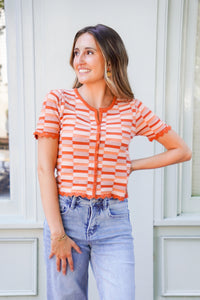 Sunset Stripe Top