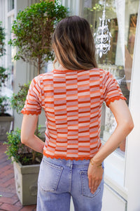Sunset Stripe Top