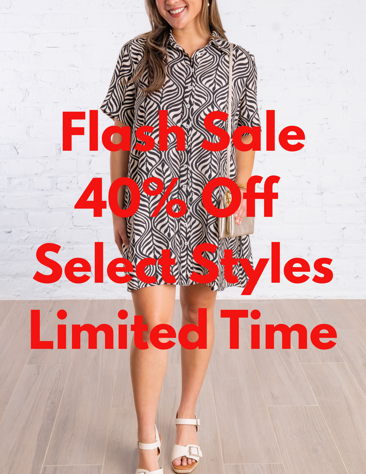 Flash Sale - 40% Off - Discount applied in cart - Final Sale