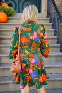 floral print dress 