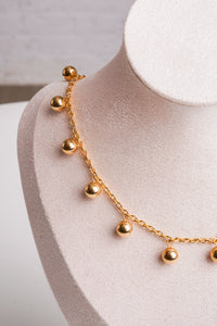 gold ball chain necklace 