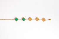 clover-bracelet-white-emerald-gold