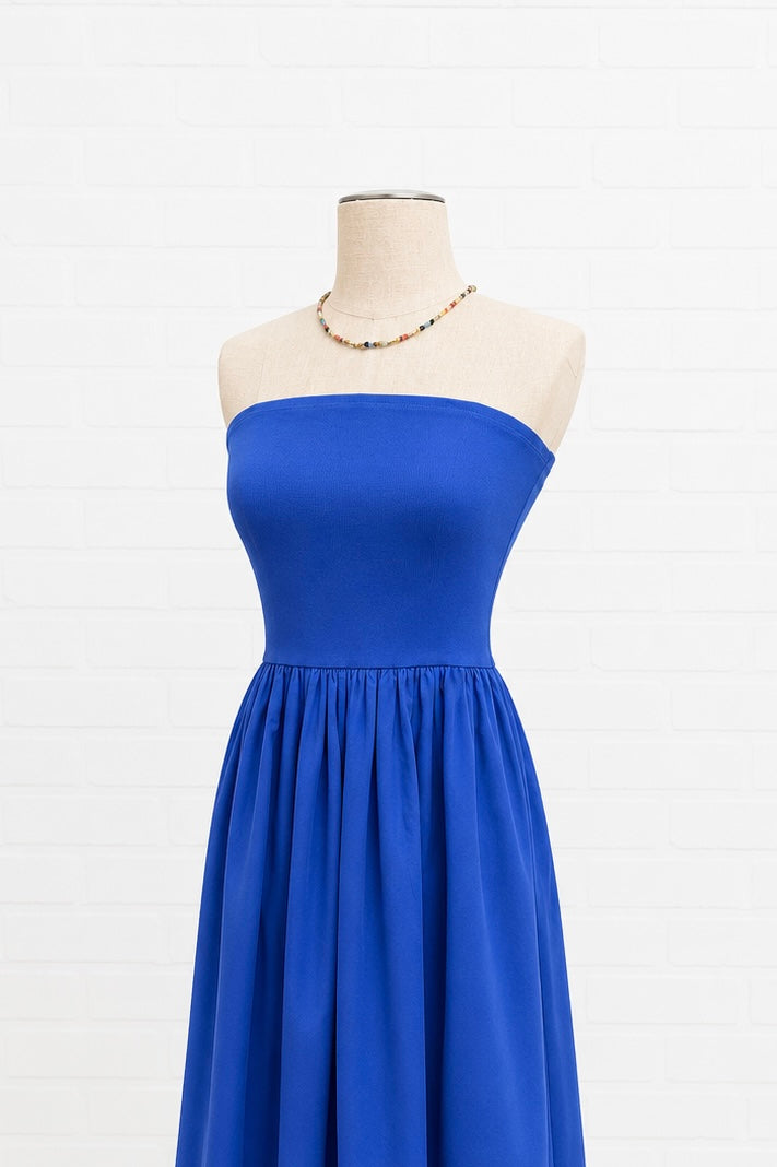 Indigo Glow Maxi Dress
