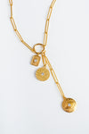 gold charms necklace 