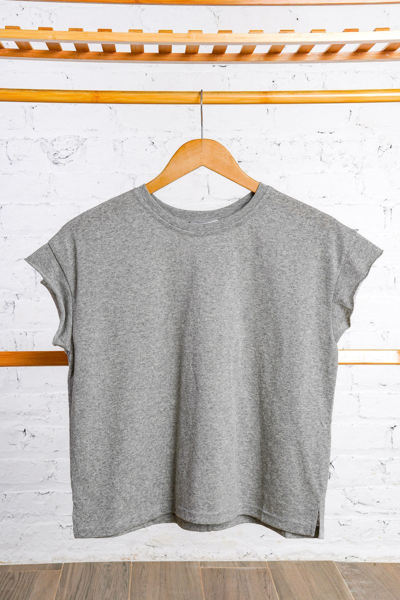 Cotton grey tee