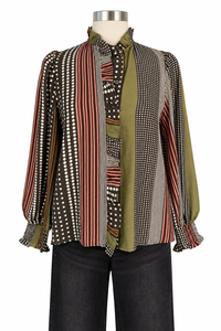 Mixed Signals Blouse