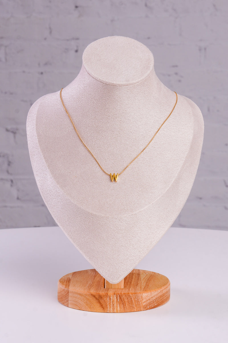 Initial Gold Necklace