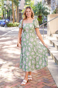 floral midi dress 