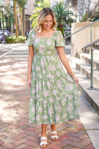 floral midi dress 