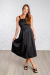 a-line black dress 