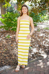 stripe maxi dress 