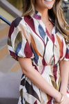 colorful printed dress