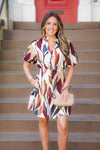 colorful printed dress 