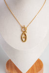 gold toggle clasp necklace 