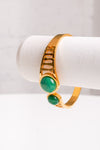 green and gold bracelet 