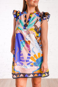 Jungle Cat Abstract Dress