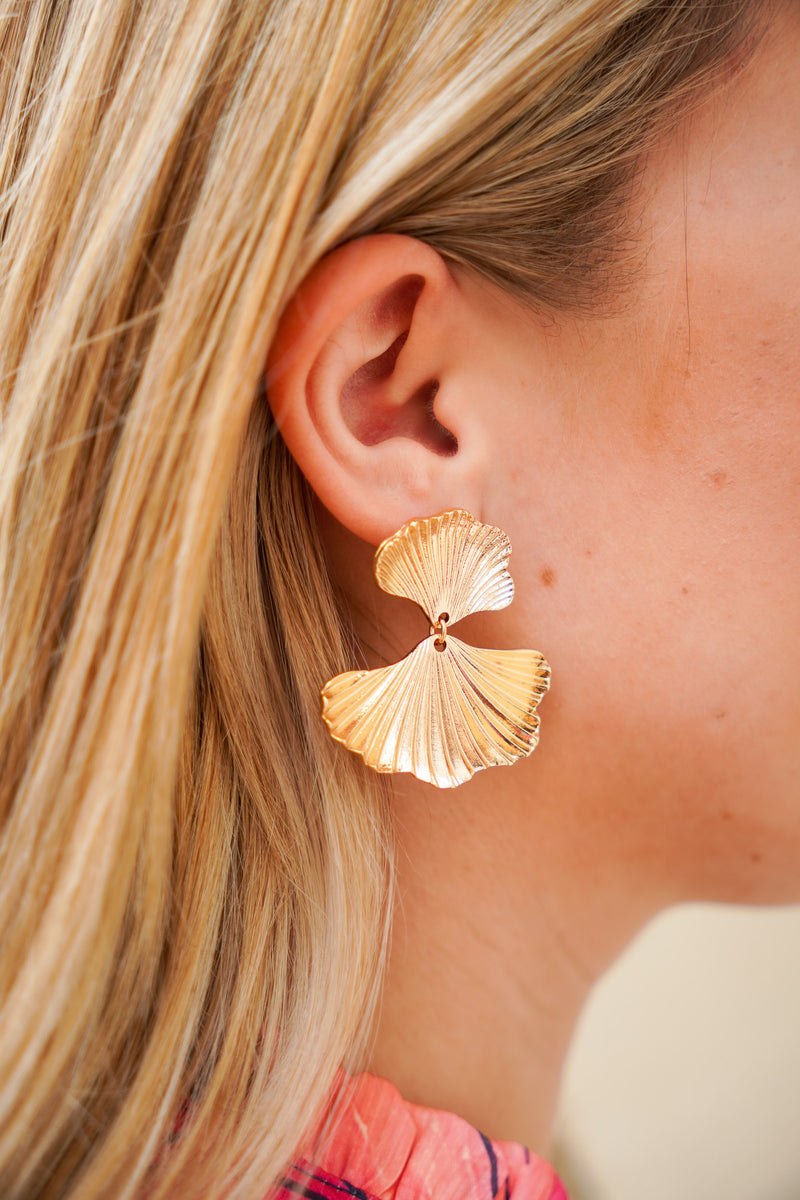 Ornate Fan Earrings