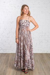 Charmed Animal Print Maxi Dress