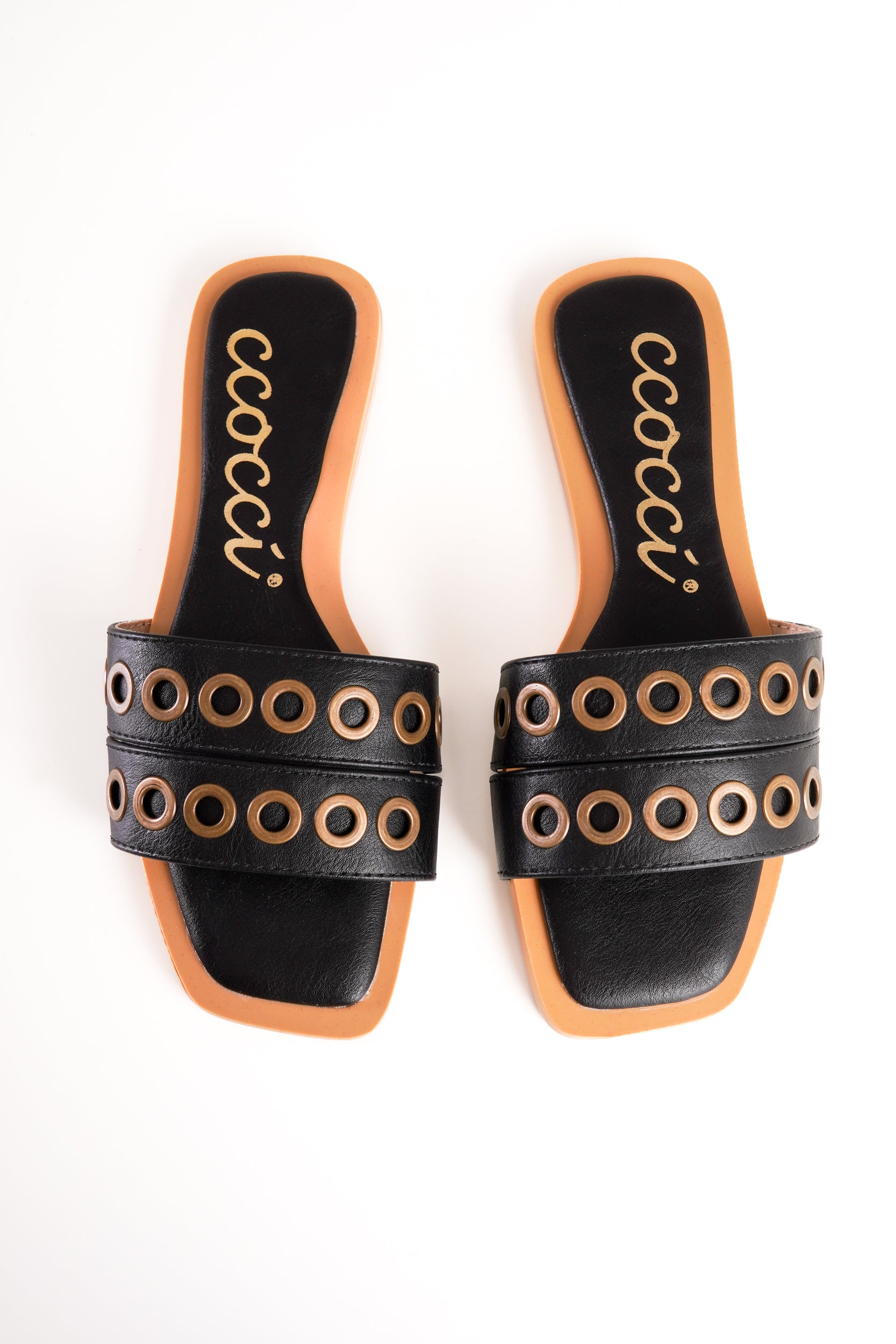 Sunset Strut Black Sandals