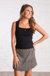 black knit tank 
