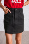 Midtown Mini Black Skirt