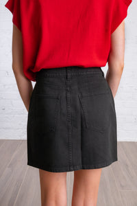 Midtown Mini Black Skirt