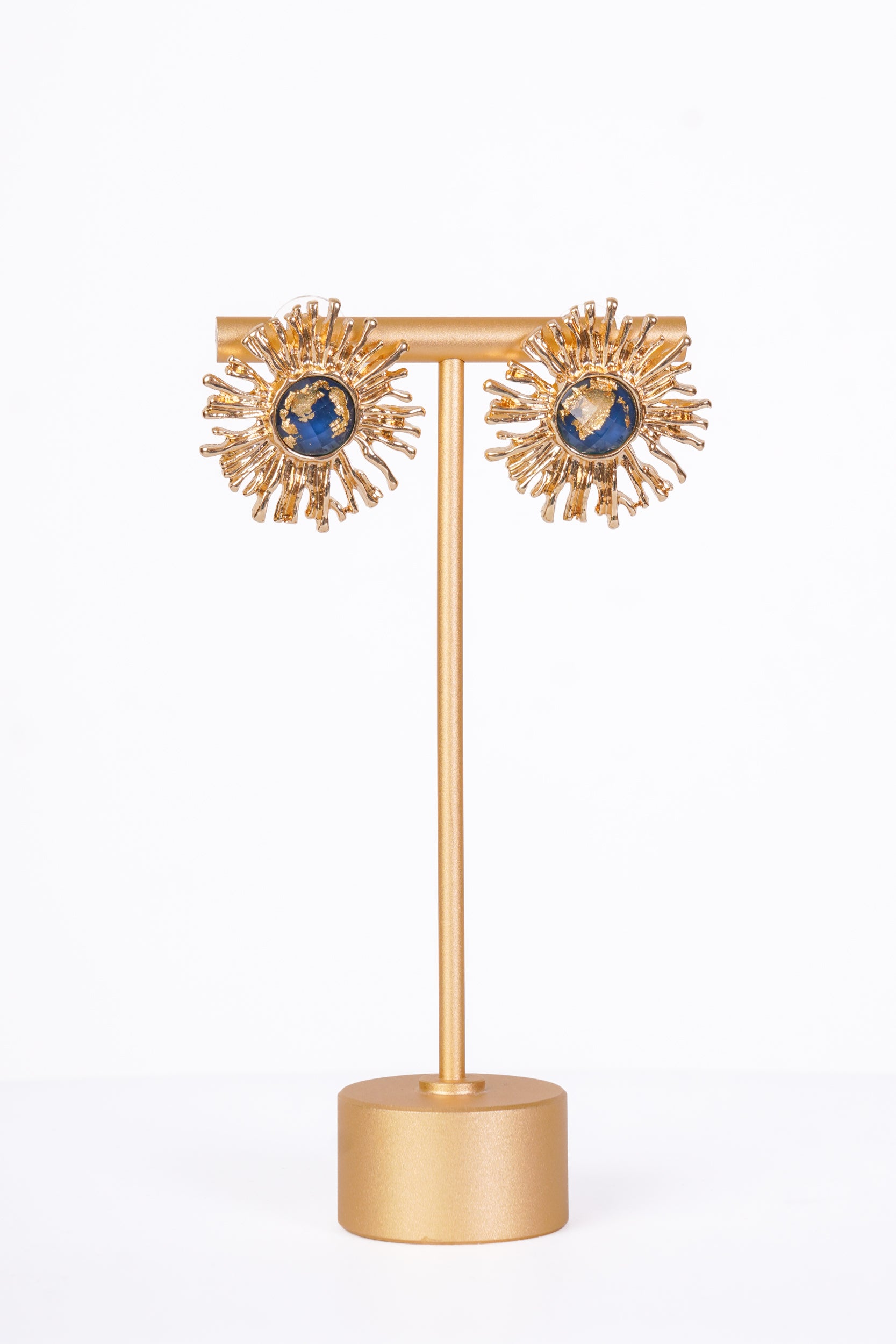 Gilded Sunburst Earrings