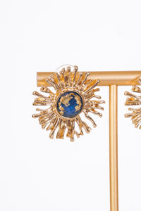 Gilded Sunburst Earrings