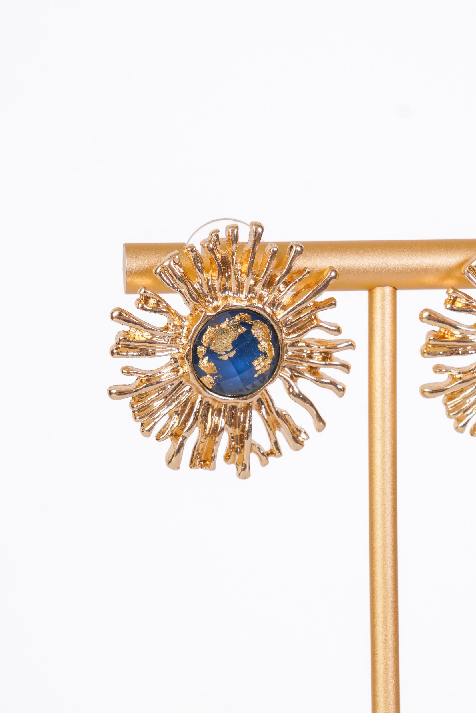 Gilded Sunburst Earrings
