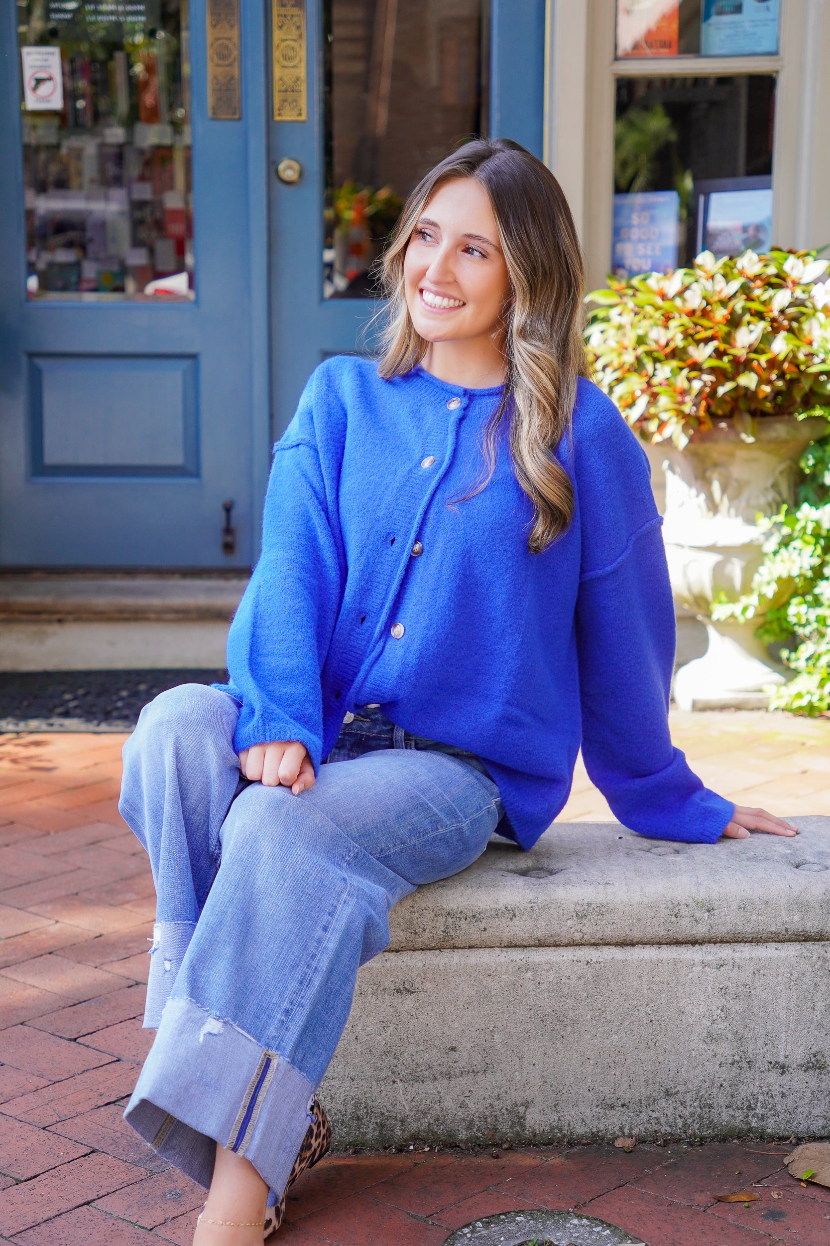 Sapphire Sky Cardi – Red Clover
