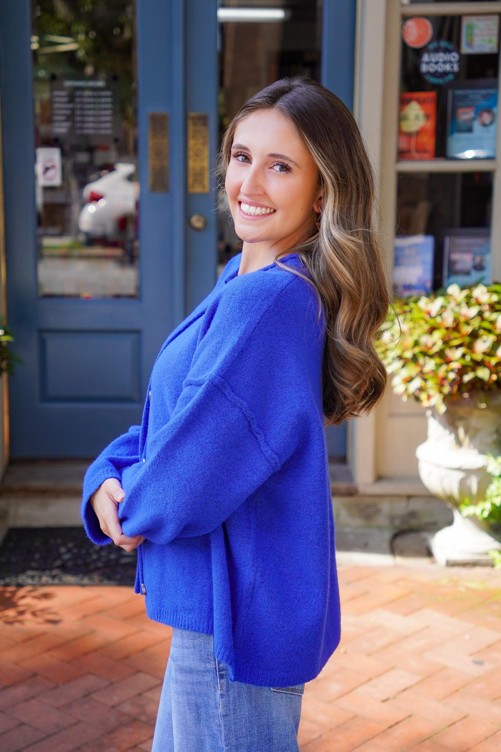 Sapphire Sky Cardi – Red Clover