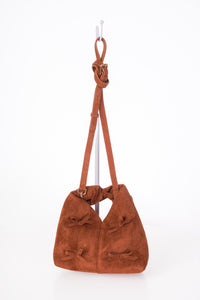 Bow Handbag in Brown