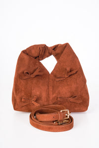 Bow Handbag in Brown