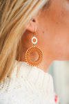 Leather Wrap Earrings