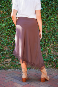 Rory Brown Lace Skirt