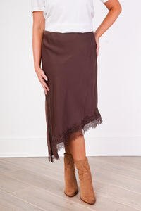 Rory Brown Lace Skirt