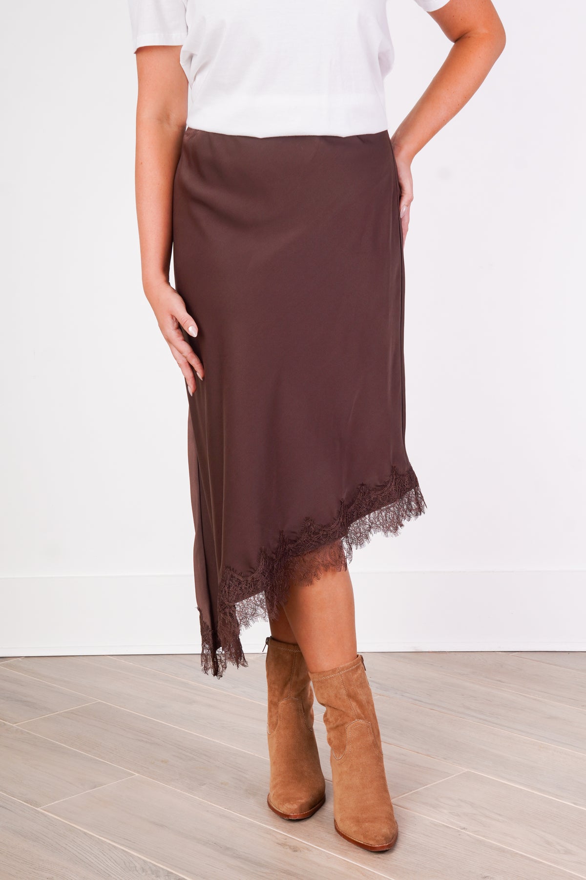 Rory Brown Lace Skirt