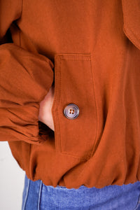 Scarf Neck Bomber Jacket