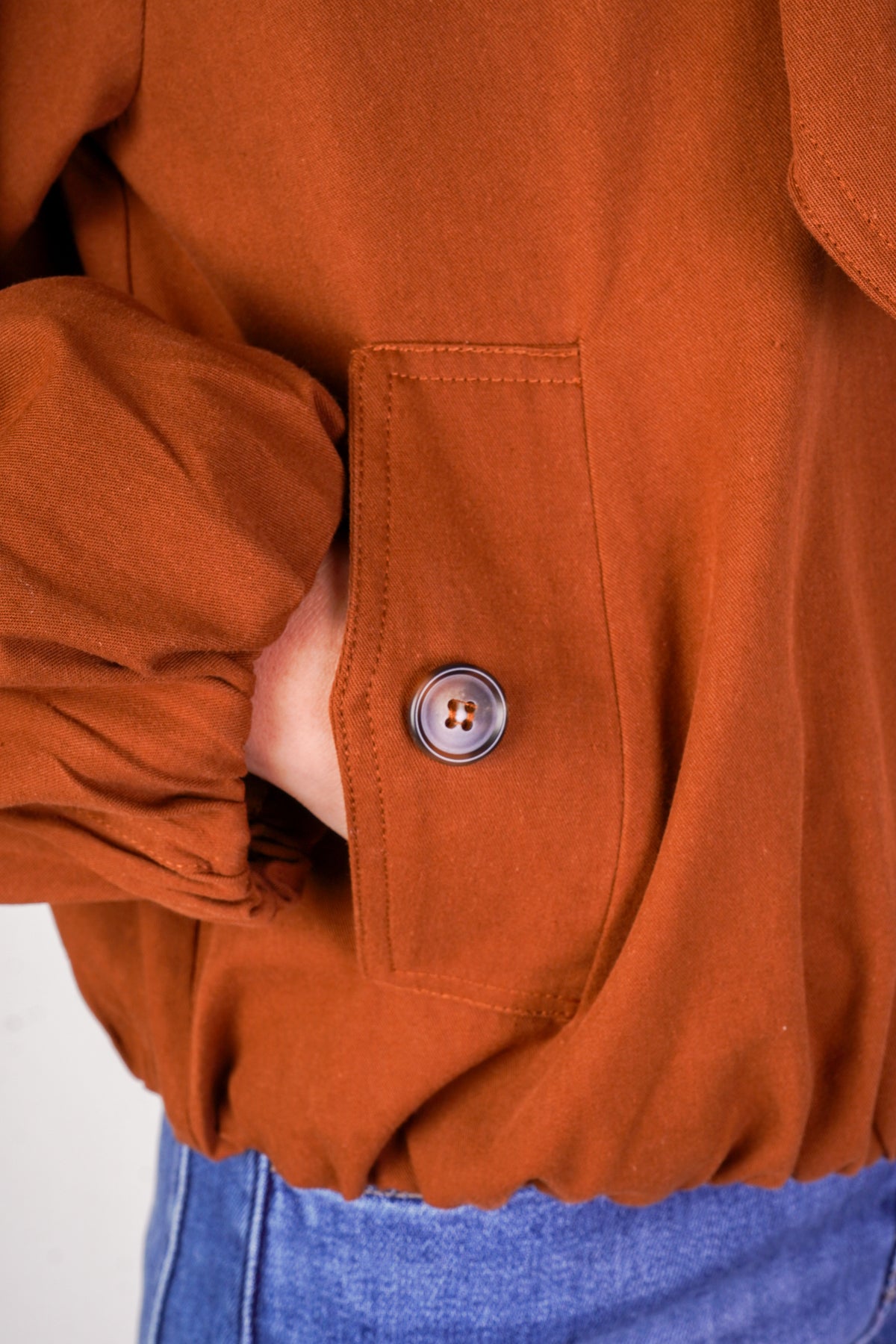 Scarf Neck Bomber Jacket