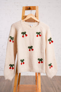 Holiday Cherry Sweater